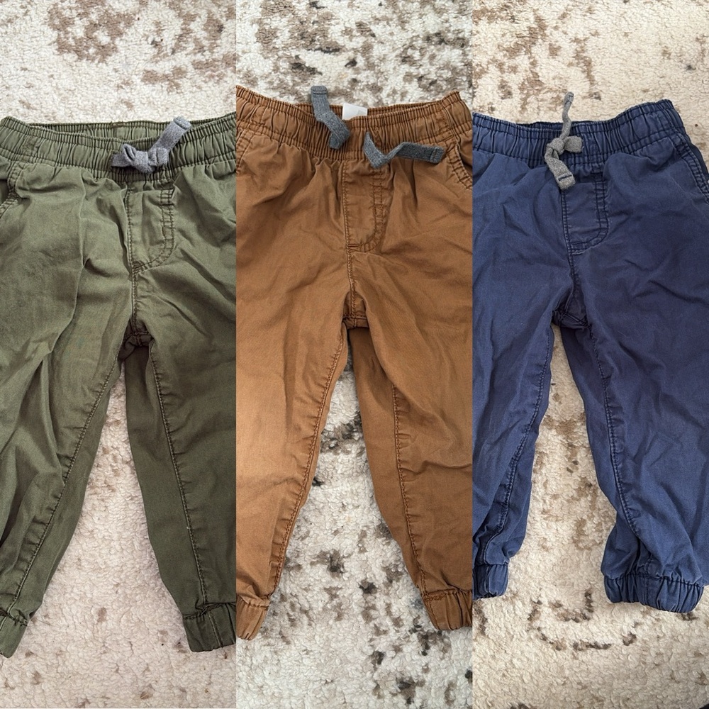 Carter's Kids Joggers - Olive, Tan, and Navy